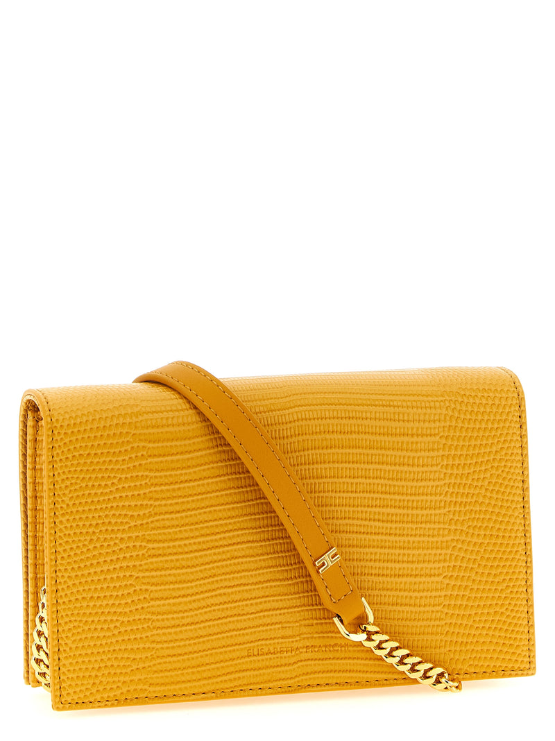 Elisabetta Franchi Beige Polyester Crossbody Bag