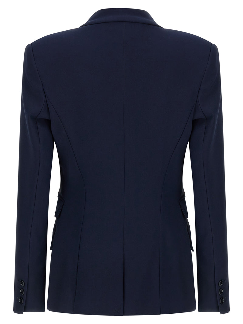 Elisabetta Franchi Blue Polyester Blazer