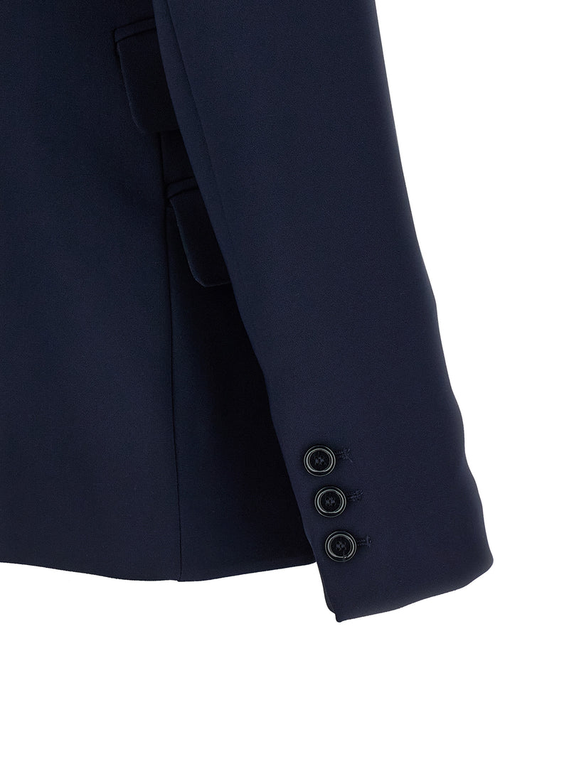 Elisabetta Franchi Blue Polyester Blazer