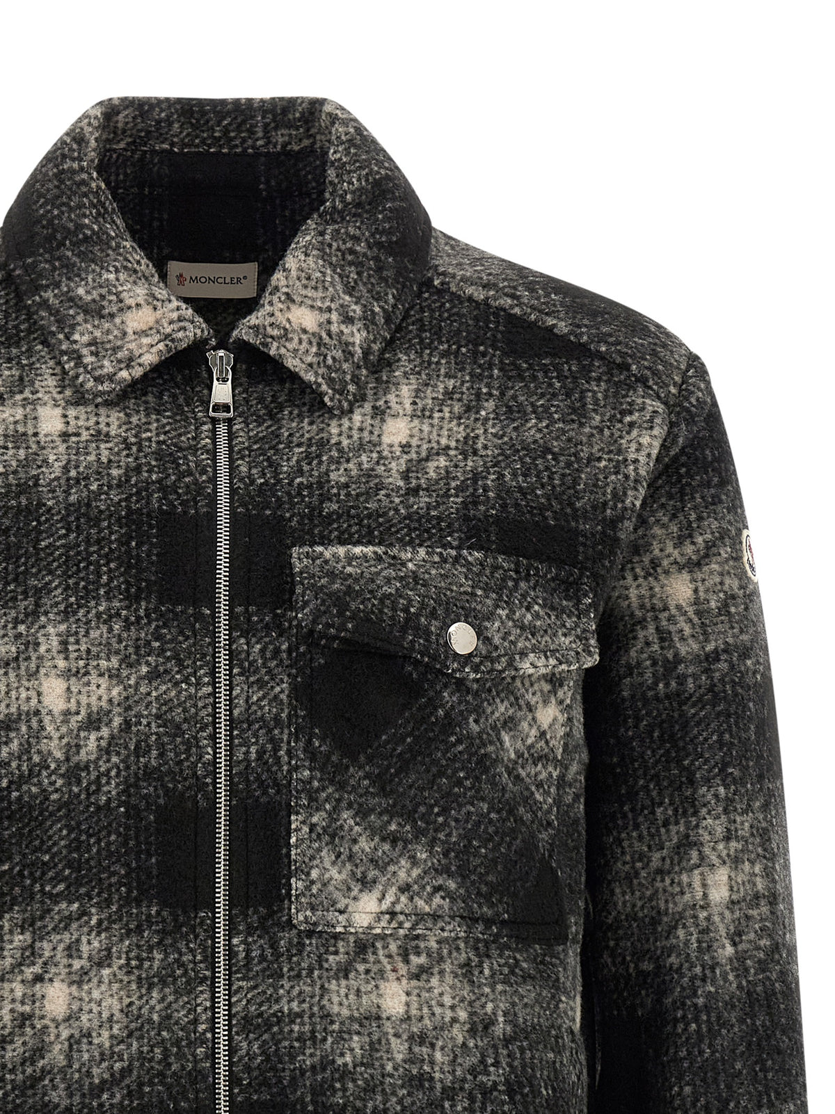 Chemisier Moncler gris en polyester