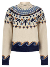 Cardigan Alanui multicolore en laine vierge
