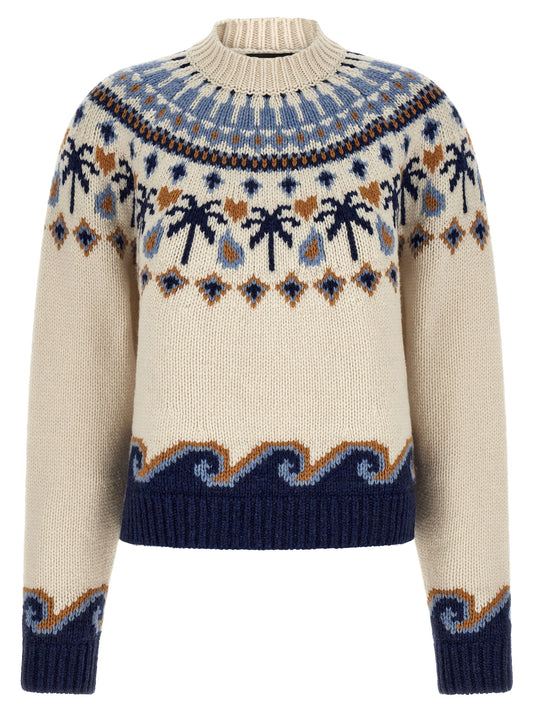 Alanui Multicolor Virgin Wool Cardigan