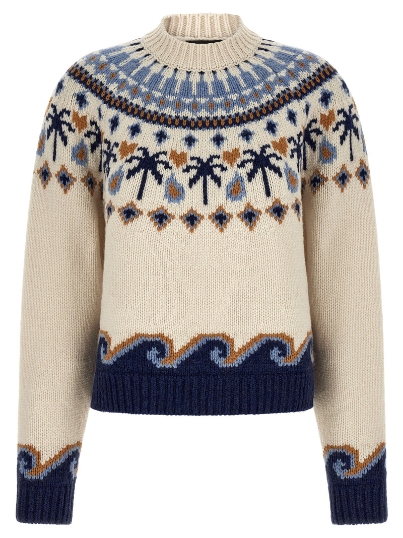 Alanui Multicolor Virgin Wool Cardigan