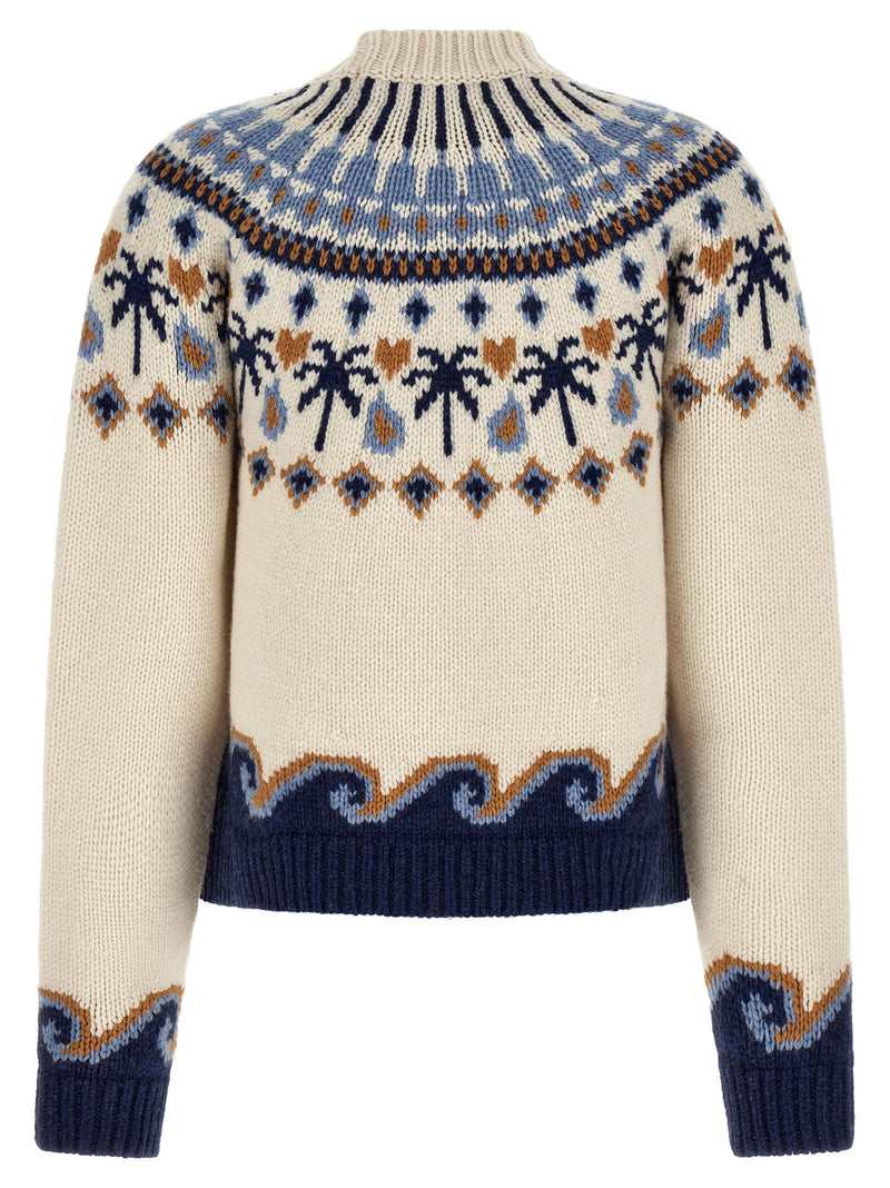 Alanui Multicolor Virgin Wool Cardigan