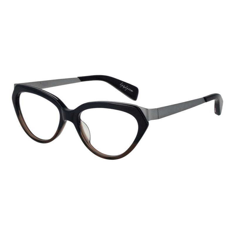 Yohji Yamamoto Black Unisex Cat-Eye Glasses Frame