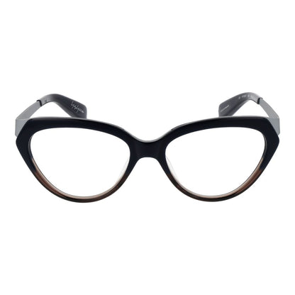 Yohji Yamamoto Black Unisex Cat-Eye Glasses Frame