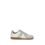 Baskets basses en cuir suédé gris Maison Margiela