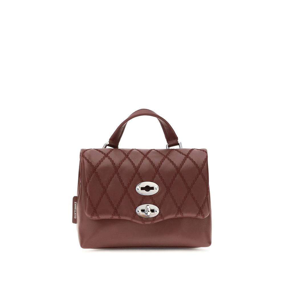 Sac porté épaule Zanellato multicolore en cuir de veau Bos Taurus