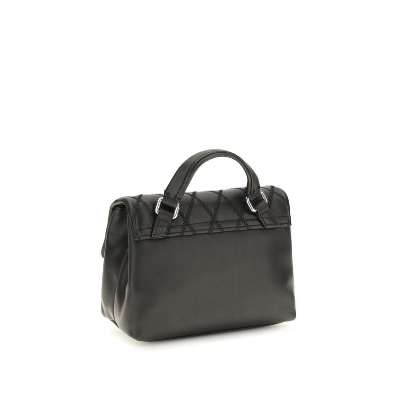 Zanellato Black Calf Leather Bos Taurus Shoulder Bag