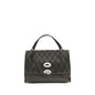 Zanellato Black Calf Leather Bos Taurus Shoulder Bag