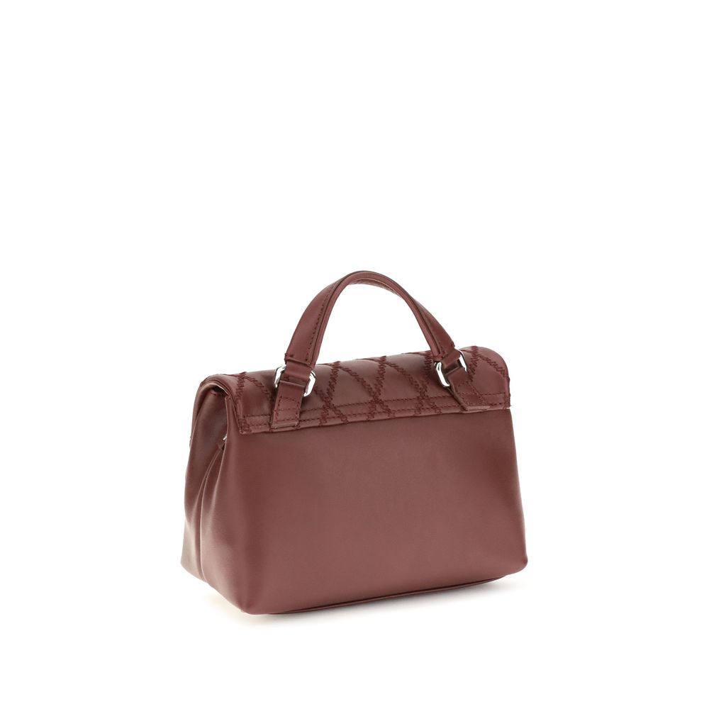 Sac porté épaule Zanellato multicolore en cuir de veau Bos Taurus