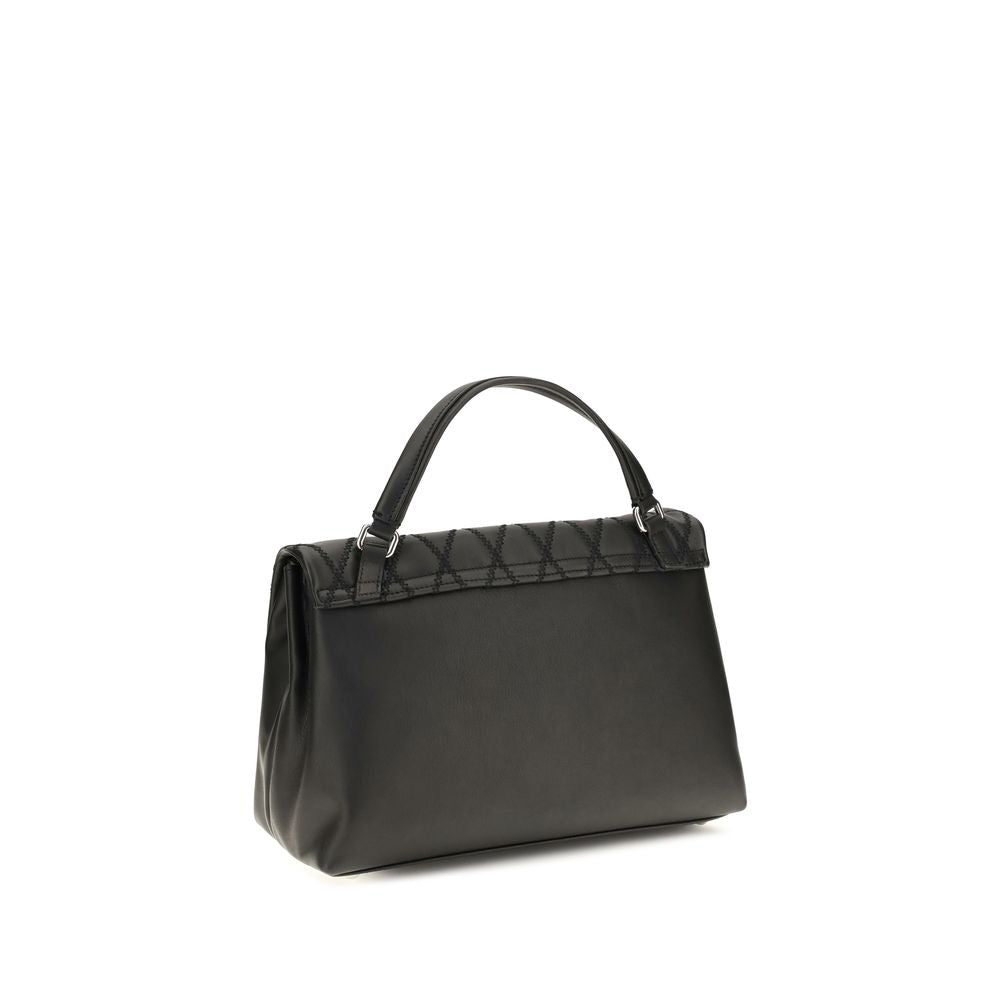 Zanellato Black Calf Leather Bos Taurus Shoulder Bag