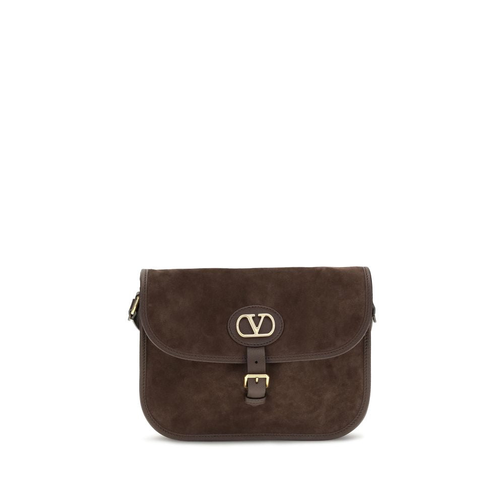 Sac porté épaule Valentino Garavani en cuir de veau marron Bos Taurus