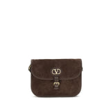 Sac porté épaule Valentino Garavani en cuir de veau marron Bos Taurus