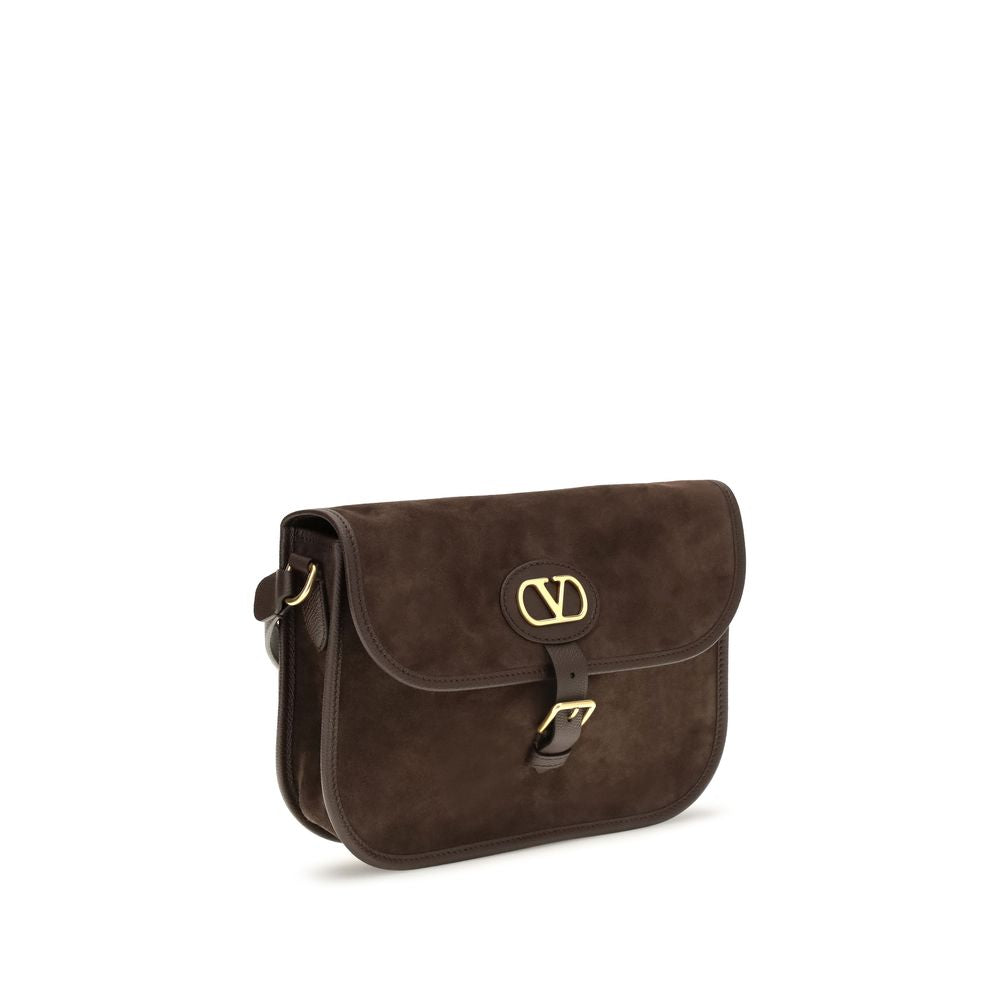Sac porté épaule Valentino Garavani en cuir de veau marron Bos Taurus