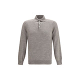 Polo gris en cachemire Brunello Cucinelli