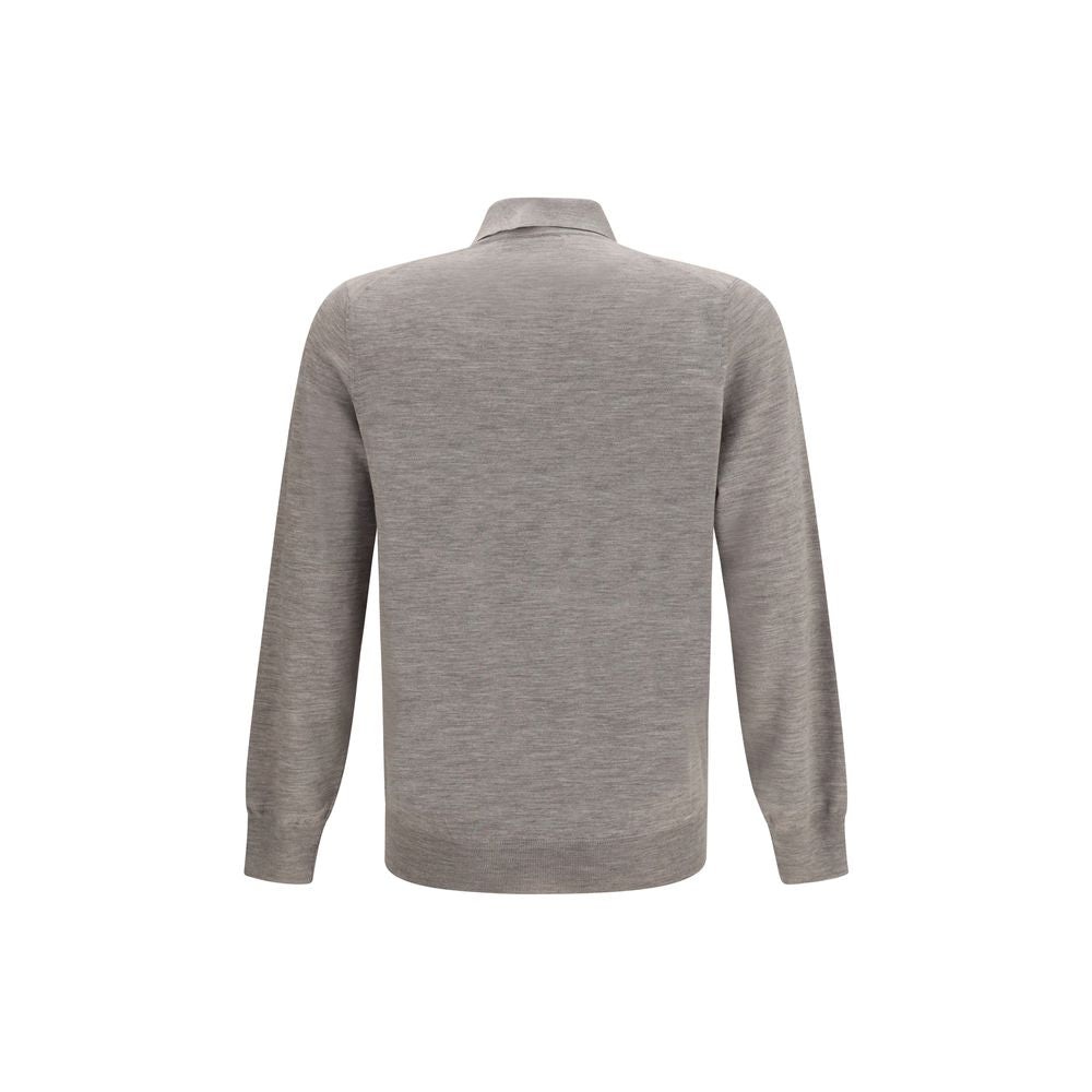 Polo gris en cachemire Brunello Cucinelli