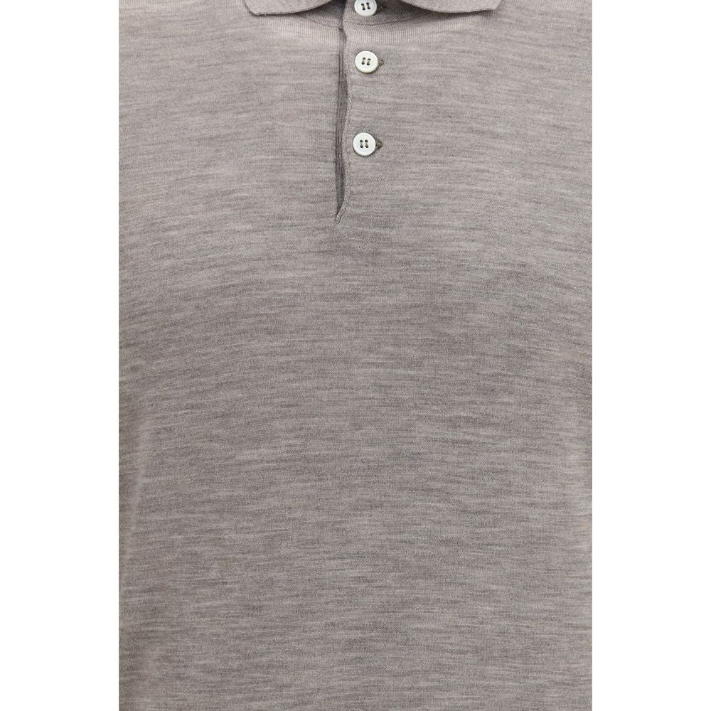 Polo gris en cachemire Brunello Cucinelli