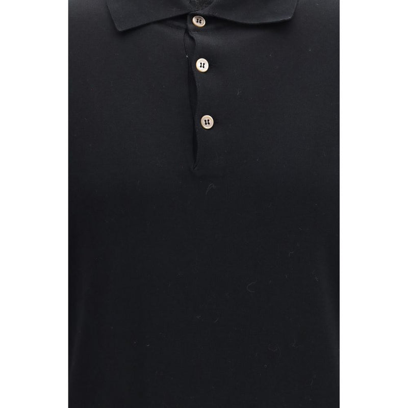 Brunello Cucinelli Black Cotton Long Sleeve T-Shirt