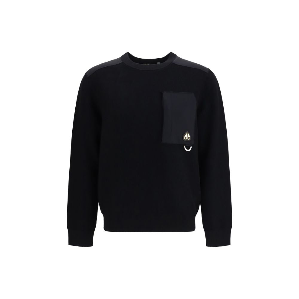 Sweat-shirt en nylon noir Moose Knuckles