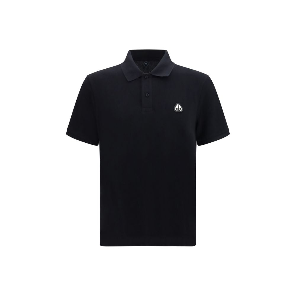 Polo Moose Knuckles en Coton Noir