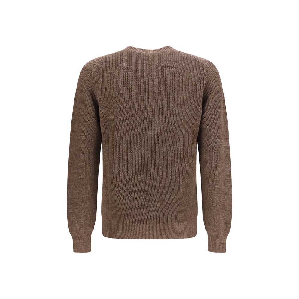 Brunello Cucinelli Sweat-shirt en lin marron