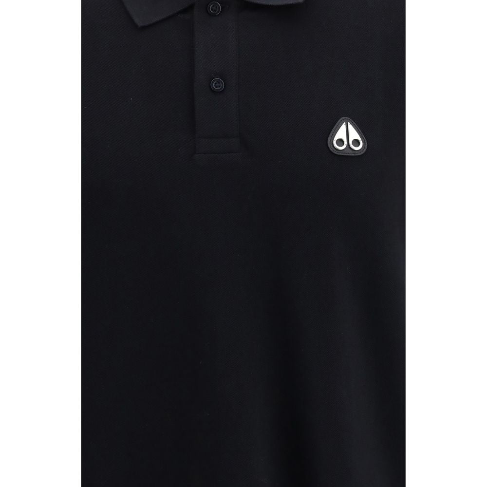 Polo Moose Knuckles en Coton Noir