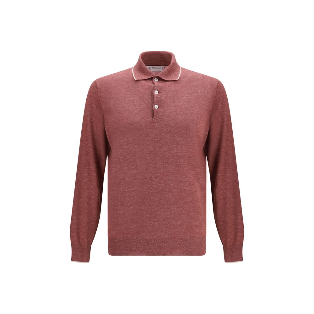 Chemise habillée en cachemire Brunello Cucinelli Bordeaux