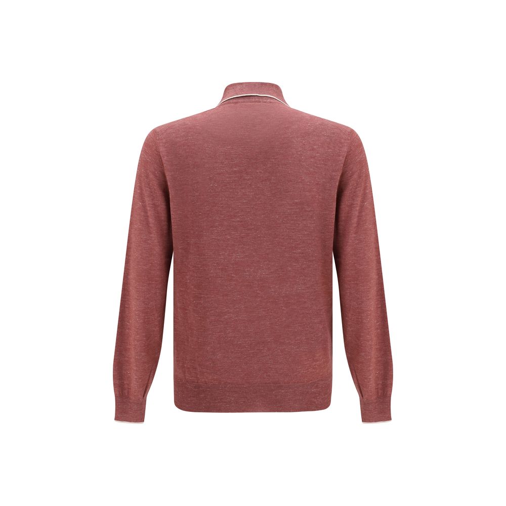 Chemise habillée en cachemire Brunello Cucinelli Bordeaux