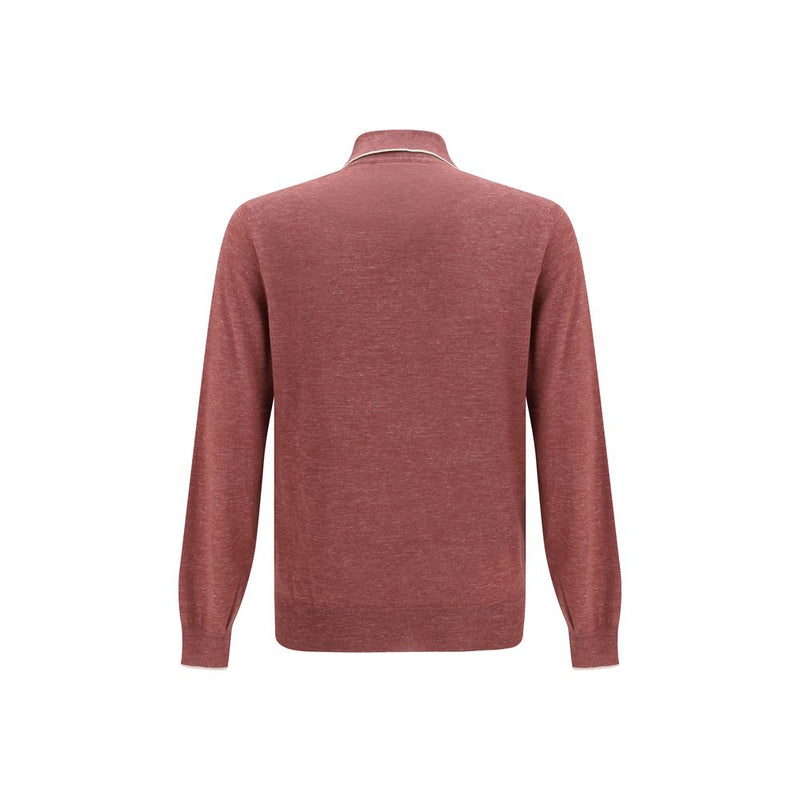Brunello Cucinelli Bordeaux Cashmere Dress Shirt