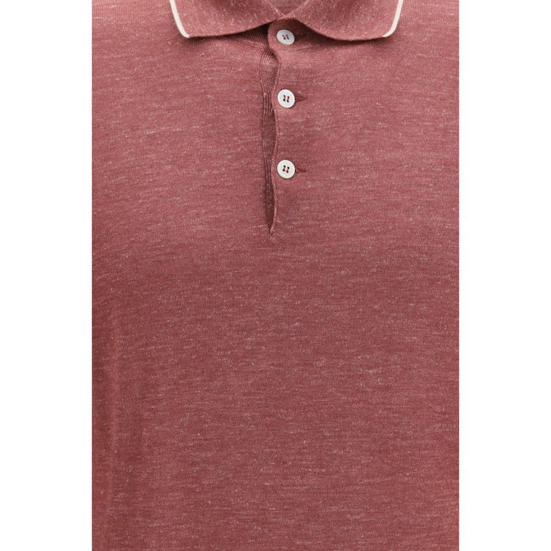 Brunello Cucinelli Bordeaux Cashmere Dress Shirt