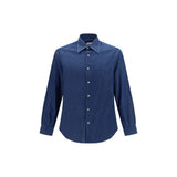Chemise en jean bleue Brunello Cucinelli