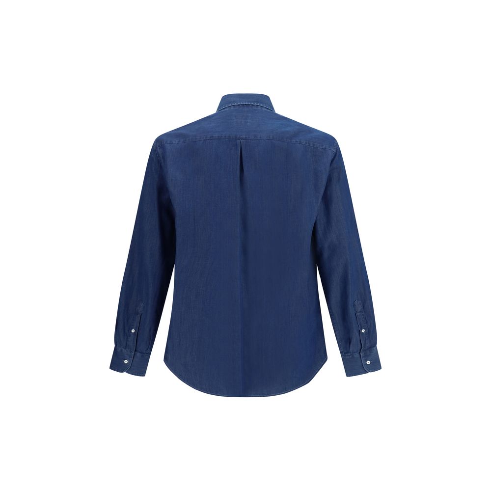 Chemise en jean bleue Brunello Cucinelli
