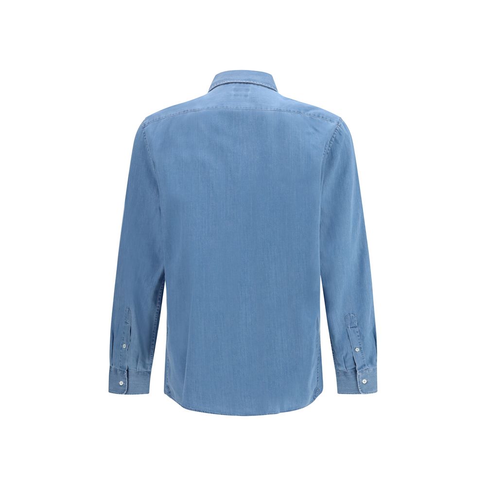 Chemise en jean bleue Brunello Cucinelli