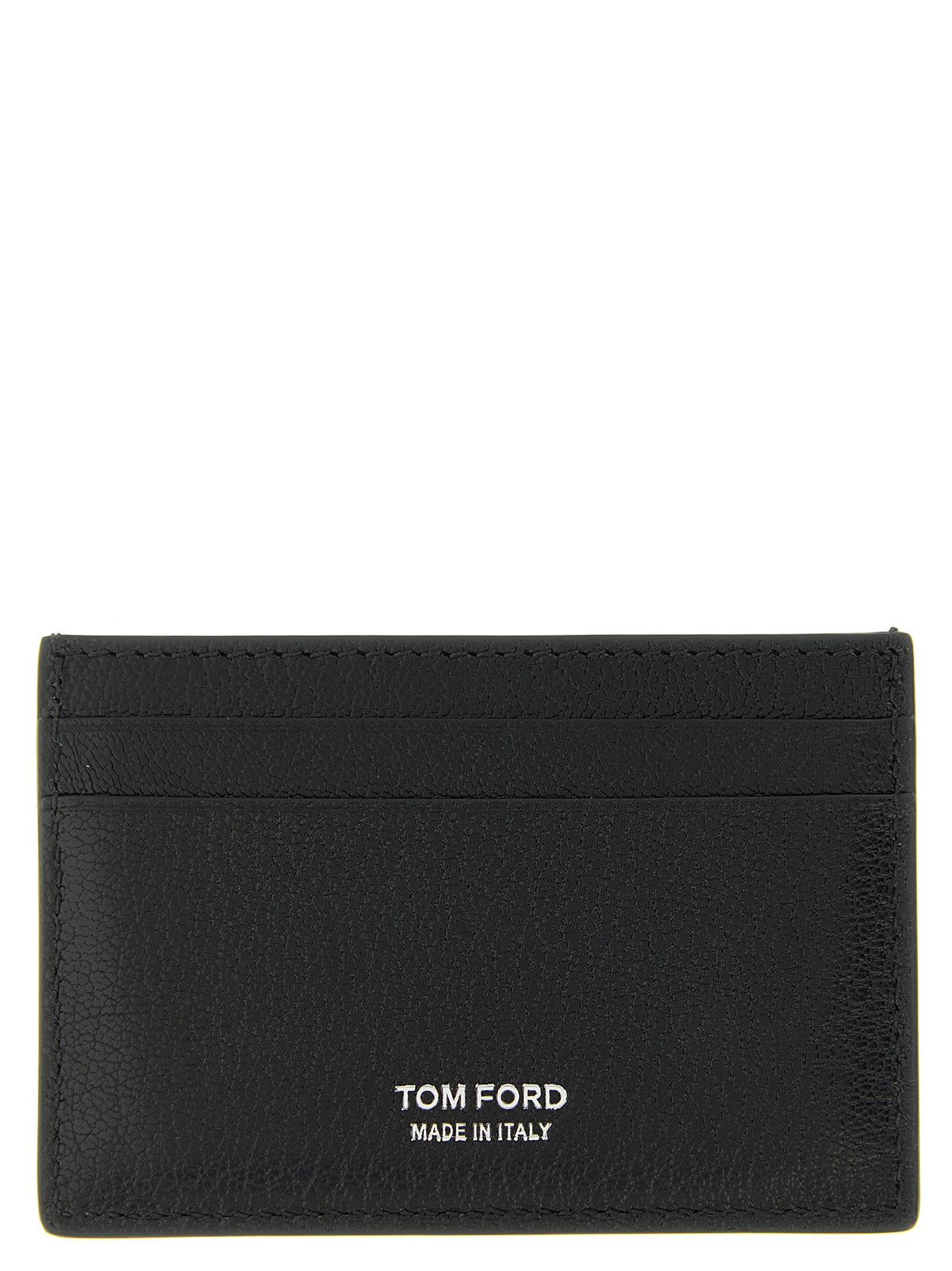 Porte-cartes Tom Ford en cuir de chèvre noir