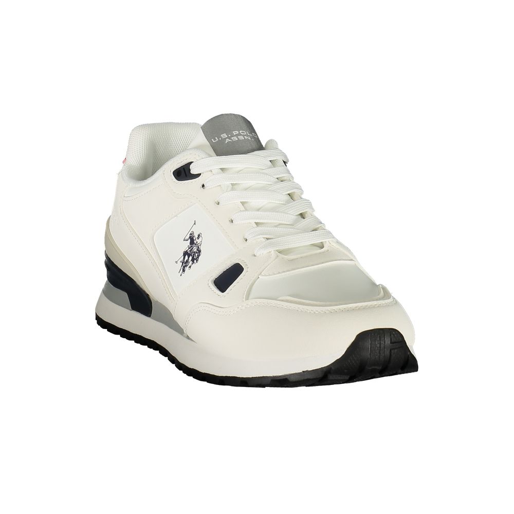 U.S. POLO ASSN. Baskets blanches en polyuréthane pour hommes
