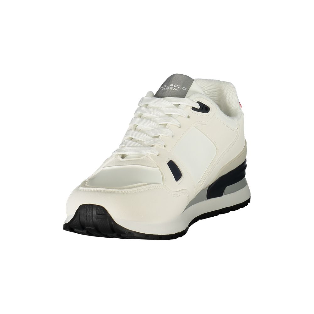U.S. POLO ASSN. Baskets blanches en polyuréthane pour hommes