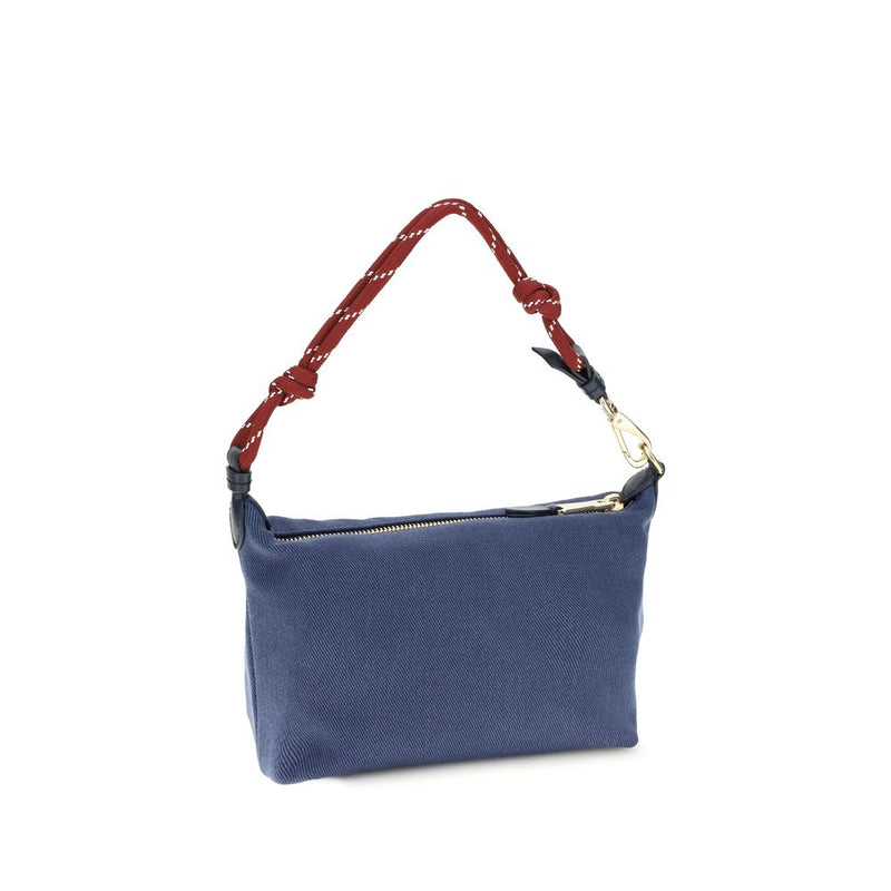 Miu Miu Blue Cotton Shoulder Bag