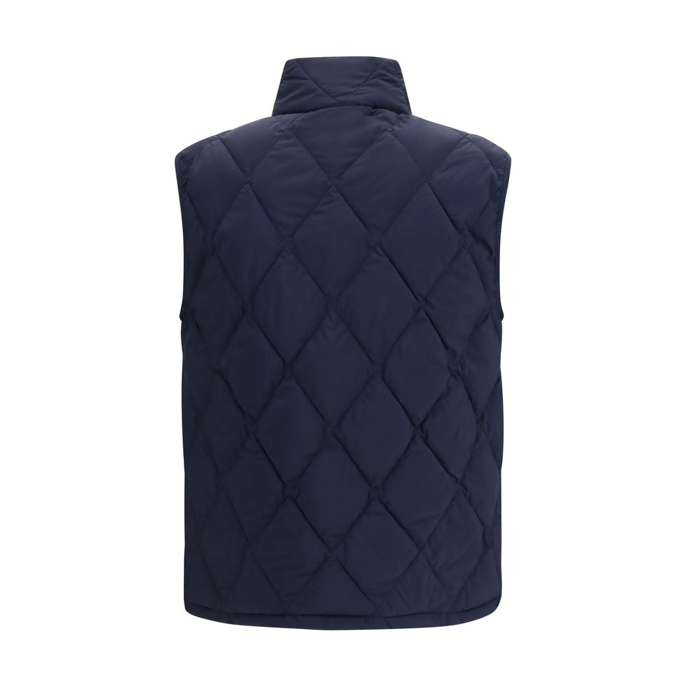 Veste sans manches en polyamide bleu Burberry
