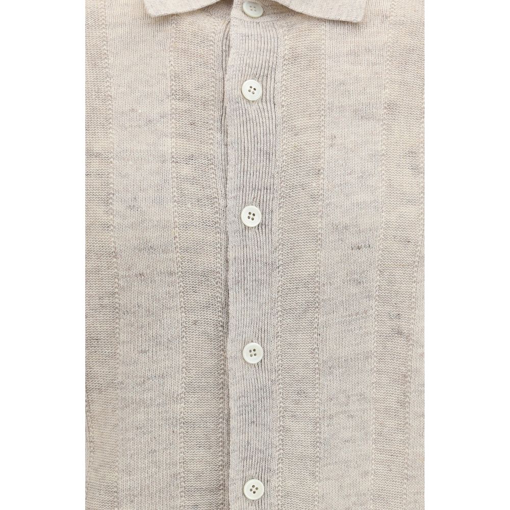 Polo Brunello Cucinelli en coton beige