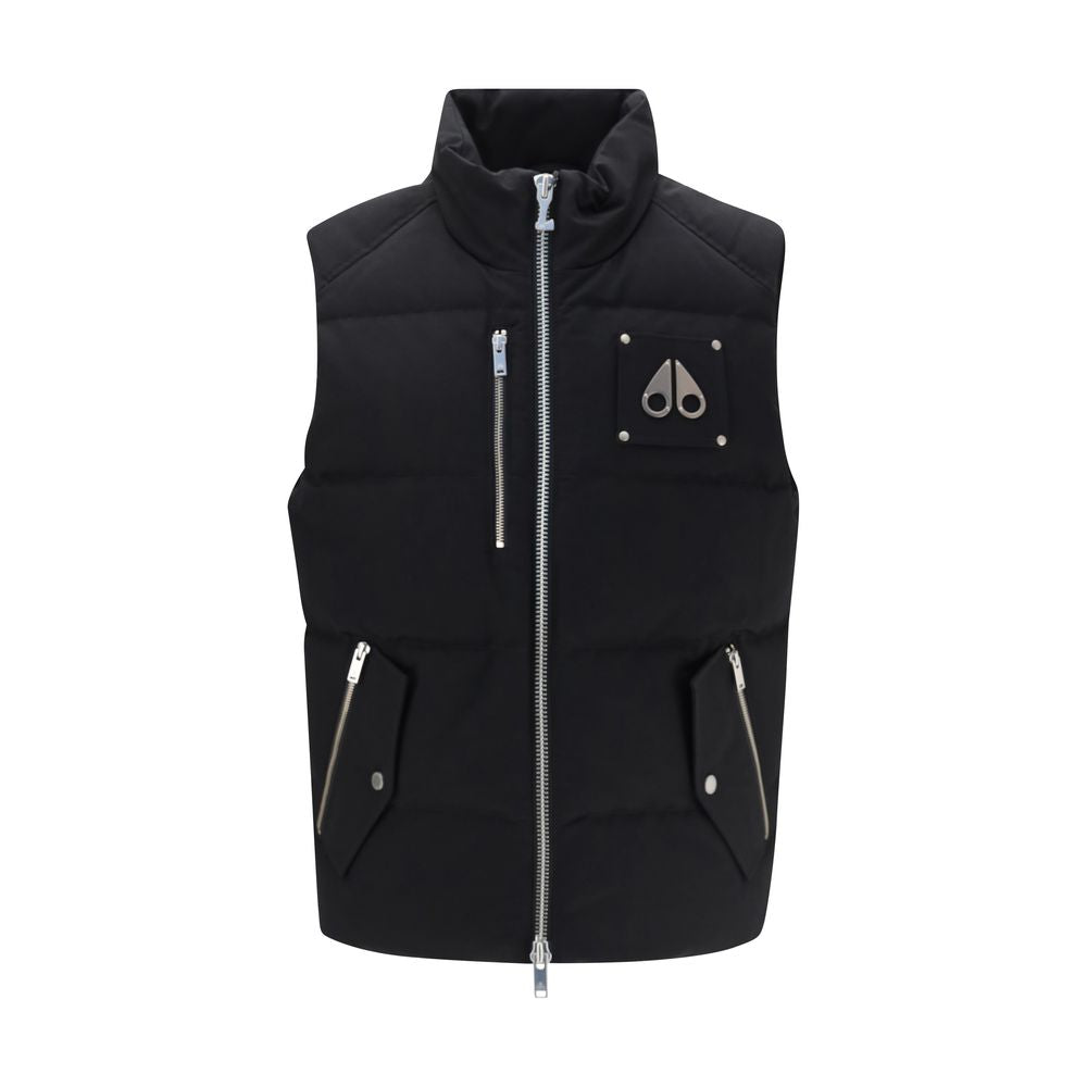 Moose Knuckles Veste sans manches en coton noir