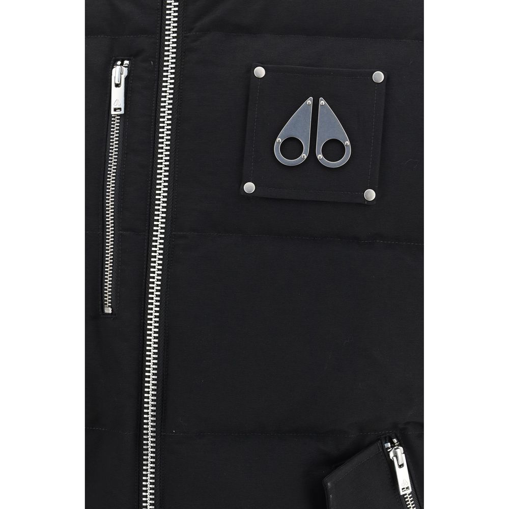 Moose Knuckles Veste sans manches en coton noir