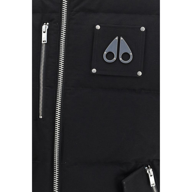 Moose Knuckles Black Cotton Sleeveless Jacket