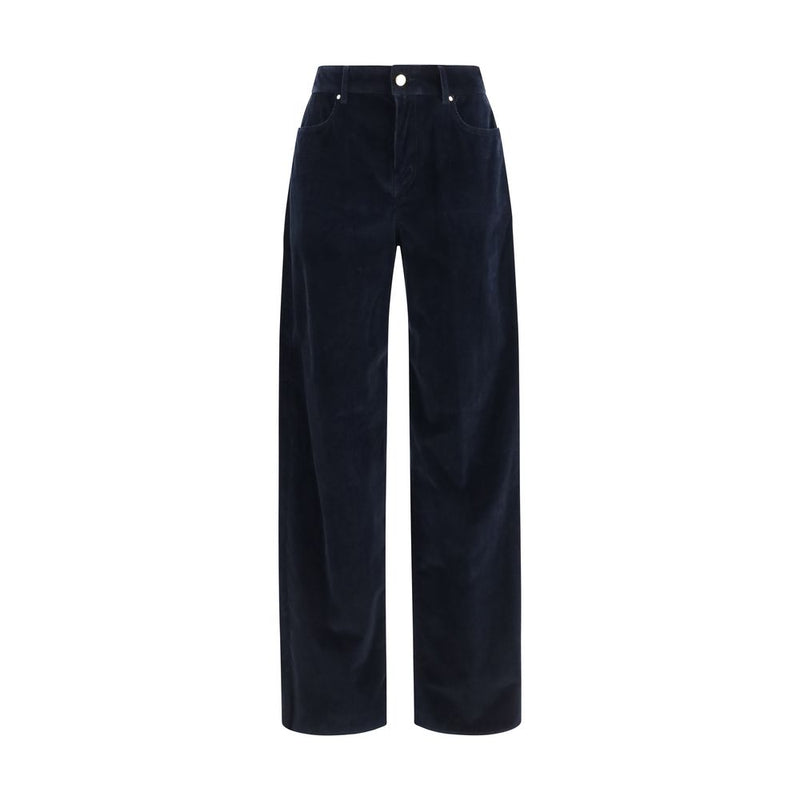 Max Mara Blue Cotton Pants