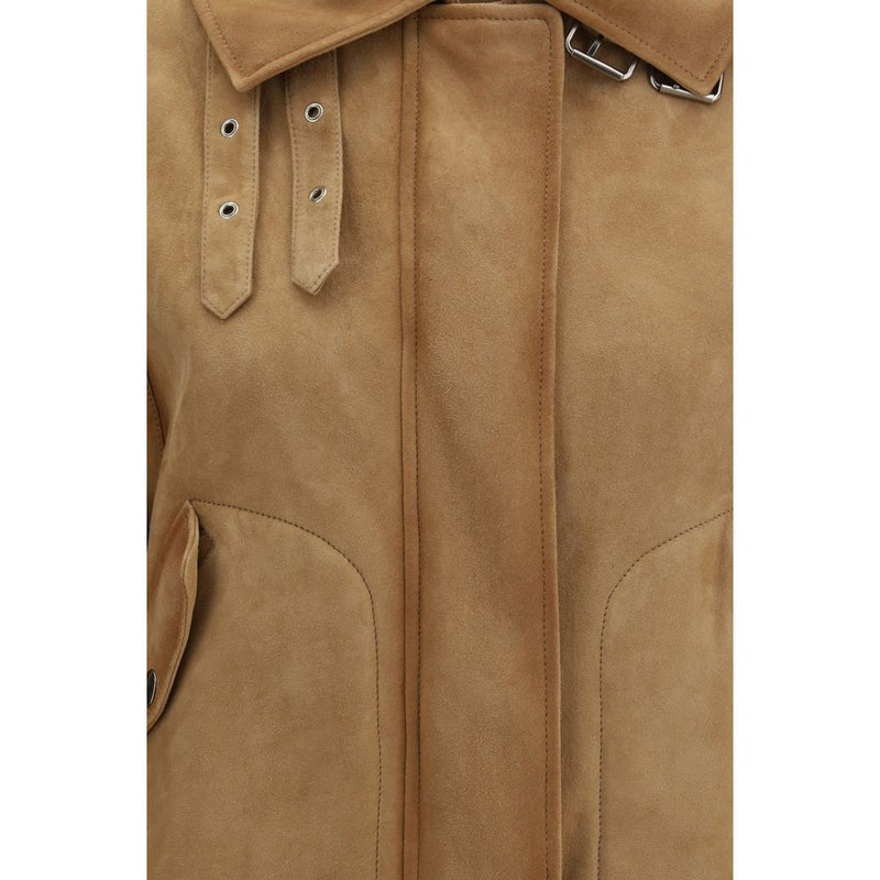 Ermanno Scervino Brown Leather Bomber