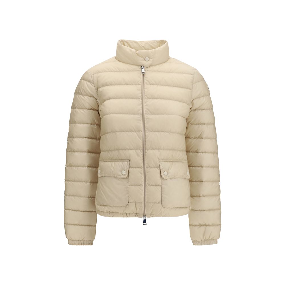 Veste longue Moncler en polyamide beige