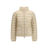 Veste longue Moncler en polyamide beige