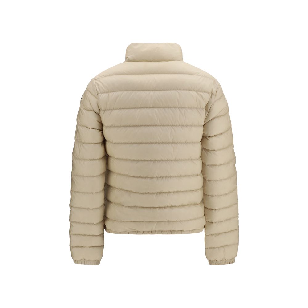Veste longue Moncler en polyamide beige
