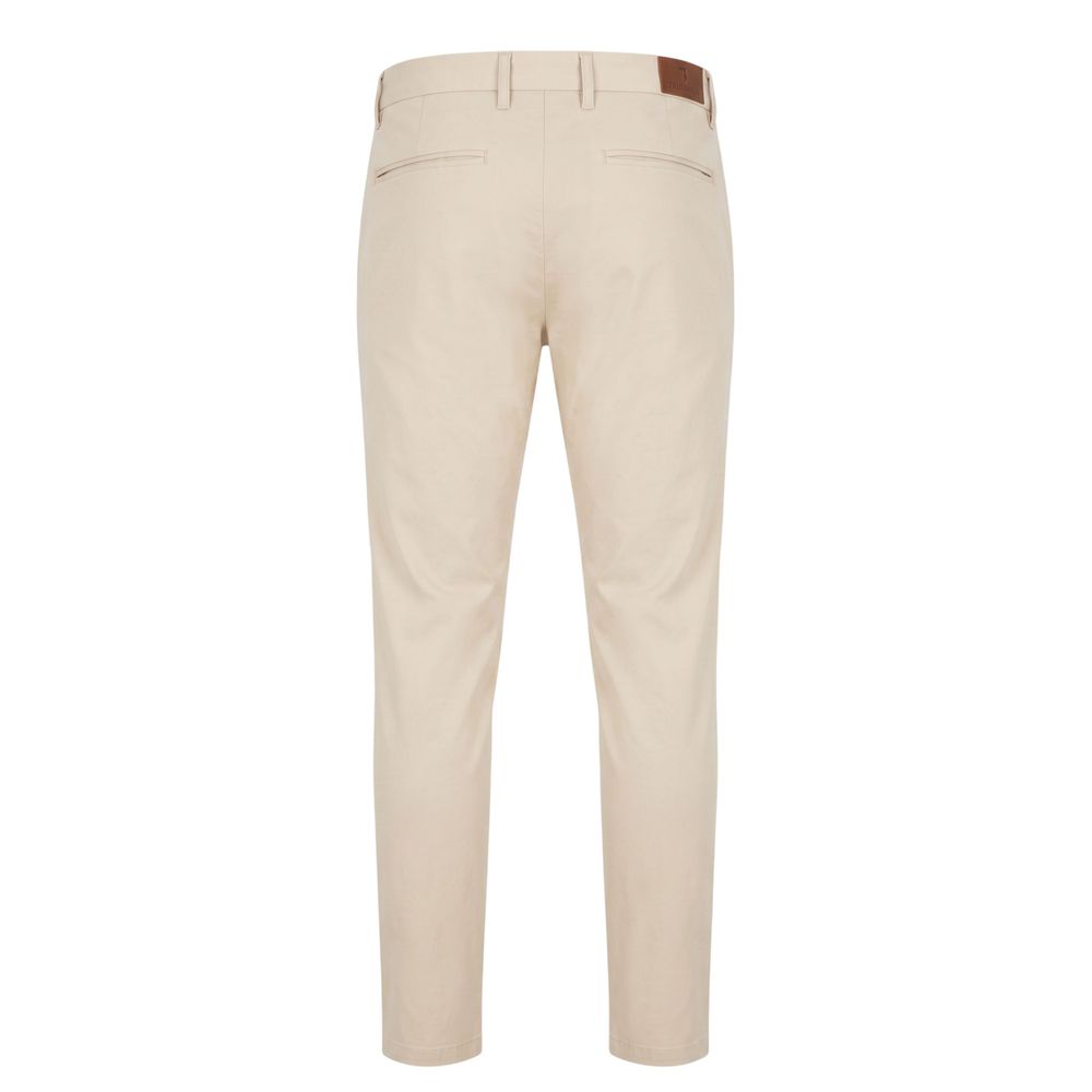 Pantalon en coton beige pour homme Trussardi Jeans