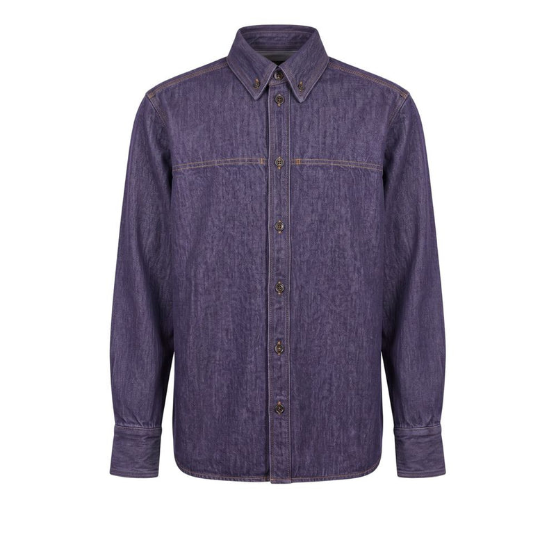 Trussardi Jeans Purple Cotton Men's Jacket